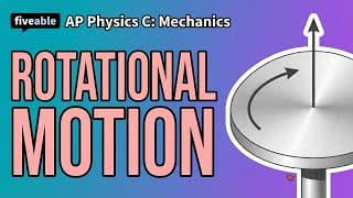AP Physics C: Mechanics CRAM – Rotation & Angular Momentum