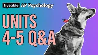 AP Psychology - Units 4-5 Q&A: Learning & Cognition