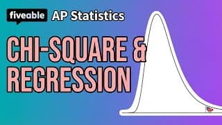 AP Statistics CRAM – Chi-Square Tests & Regression