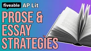 AP English Literature CRAM – Prose & Essay Strategies