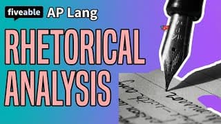 AP Lang - Rhetorical Analysis: Thesis & Body Paragraphs