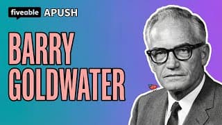 APUSH - Unit 9: Goldwater & Modern Conservatism