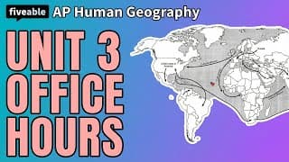 AP Human Geography - Unit 3 Q&A: Culture & Diffusion