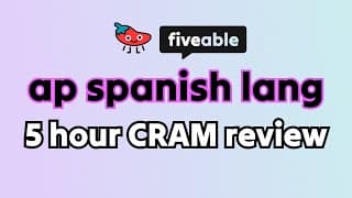 AP Spanish Language 5 Hour CRAM – All Units & Task Types