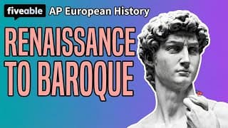 AP Euro - Renaissance, Mannerism & Baroque Art