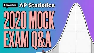 AP Statistics - 2020 CB Mock Exam Q&A