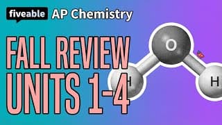 AP Chemistry - Units 1-4 Review: Atomic Structure & Bonding