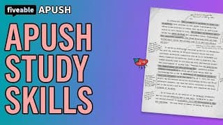 APUSH - Reading, Note-Taking & Writing Skills