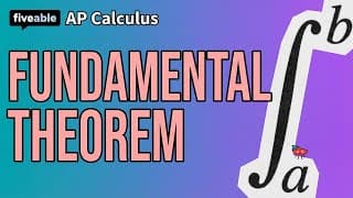 AP Calc CRAM – Fundamental Theorem of Calculus