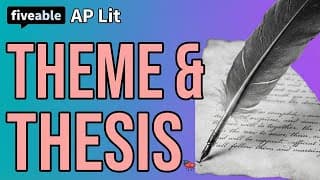 AP Literature - Theme Statements & Thesis Statements