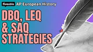 AP Euro - 2019 Exam Review: DBQ, LEQ & SAQ Strategies