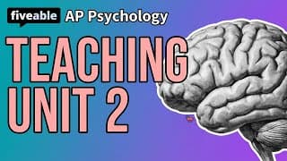 AP Psychology - Unit 2 Teacher Guide: Brain & Neuroscience