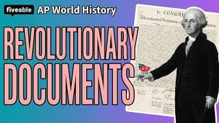 AP World History - Unit 5: Revolutionary Era Documents