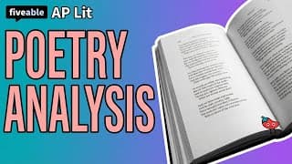 AP English Literature - Poetry Analysis & Essay Writing