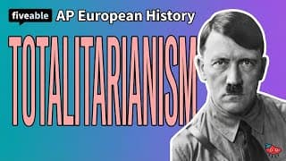 AP Euro - Totalitarianism: Fascism, Communism & WWII
