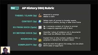 AP World History CRAM – DBQ Practice & Strategies