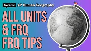 AP Human Geography CRAM – All Units & FRQ Strategies