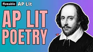 AP English Literature CRAM – Poetry Analysis & FRQs