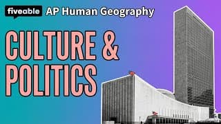 AP Human Geography CRAM – Units 3 & 4