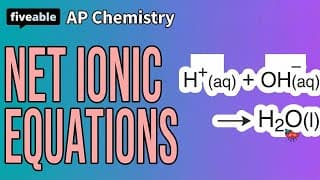 AP Chemistry - Net Ionic Equations