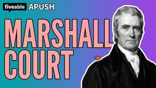 APUSH - John Marshall's Court & Judicial Review