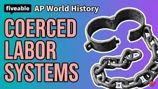 AP World History - Unit 4: CCOT Coerced Labor Systems