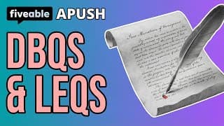 APUSH - Q&A: DBQs, LEQs & High-Yield Topics