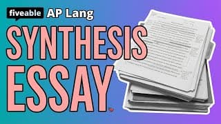AP English Language - Synthesis Essay Strategies