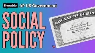 AP US Government - Social Policy Review