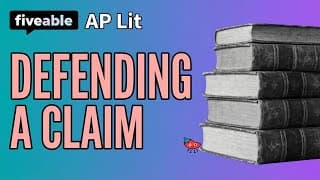 AP English Literature - Defending a Claim: FRQ Strategies
