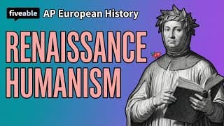 AP Euro - Renaissance Humanism Review