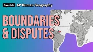 AP Human Geography - Boundaries, Disputes & Morphology