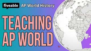 AP World History - Teaching Guide for New Teachers