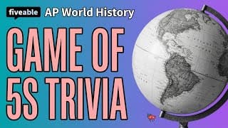 AP World History - Trivia Review: 800 Years of History