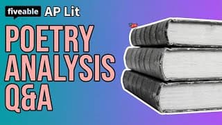 AP English Literature - Q&A: Poetry & Thesis Writing