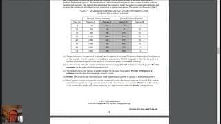 AP Biology - 2019 Exam FRQ Review: Version O