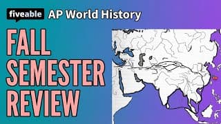 AP World History - Fall Semester Review: Periods 1-4