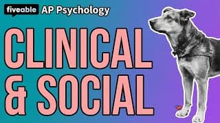 AP Psychology CRAM – Units 8-9: FRQs & Social Psychology
