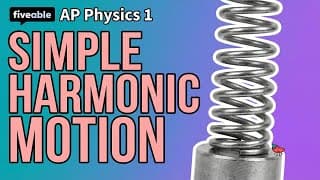 AP Physics 1 CRAM – Simple Harmonic Motion