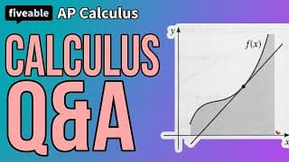 AP Calculus AB - Q&A: Theorems, Derivatives & Integrals