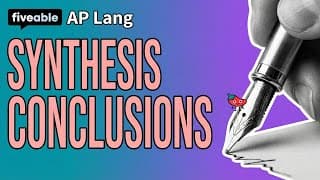AP English Language - Synthesis Essay Conclusions