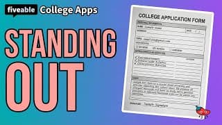 College Admissions - Standing Out & Applications