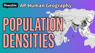 AP Human Geography - Population Densities