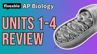 AP Biology CRAM – Units 1-4 Review