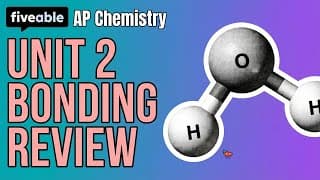 AP Chemistry - Unit 2 Review: Bonding & Molecular Structure