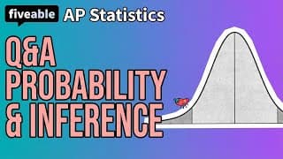 AP Statistics - Q&A: Probability, Inference & Distributions