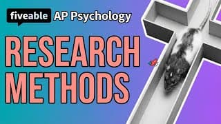 AP Psychology - Research Methods & Experimental Design