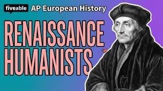AP European History - Renaissance Humanists