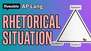 AP English Language - Rhetorical Situation & Analysis