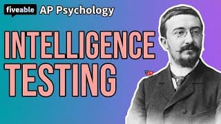 AP Psychology - Intelligence Testing: Origins & Methods